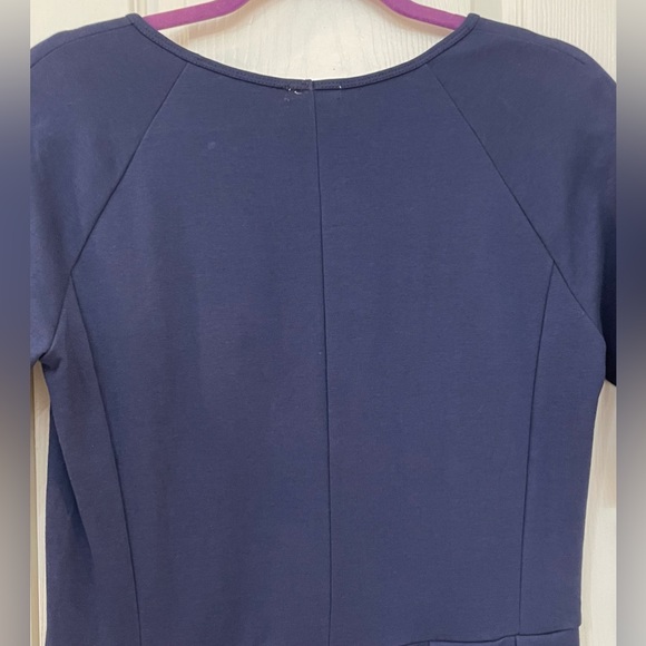 GAP, NWT, Sz M “Fit & Flair Dress” Rich Navy Blue, Soft & Warm. - Picture 4 of 12